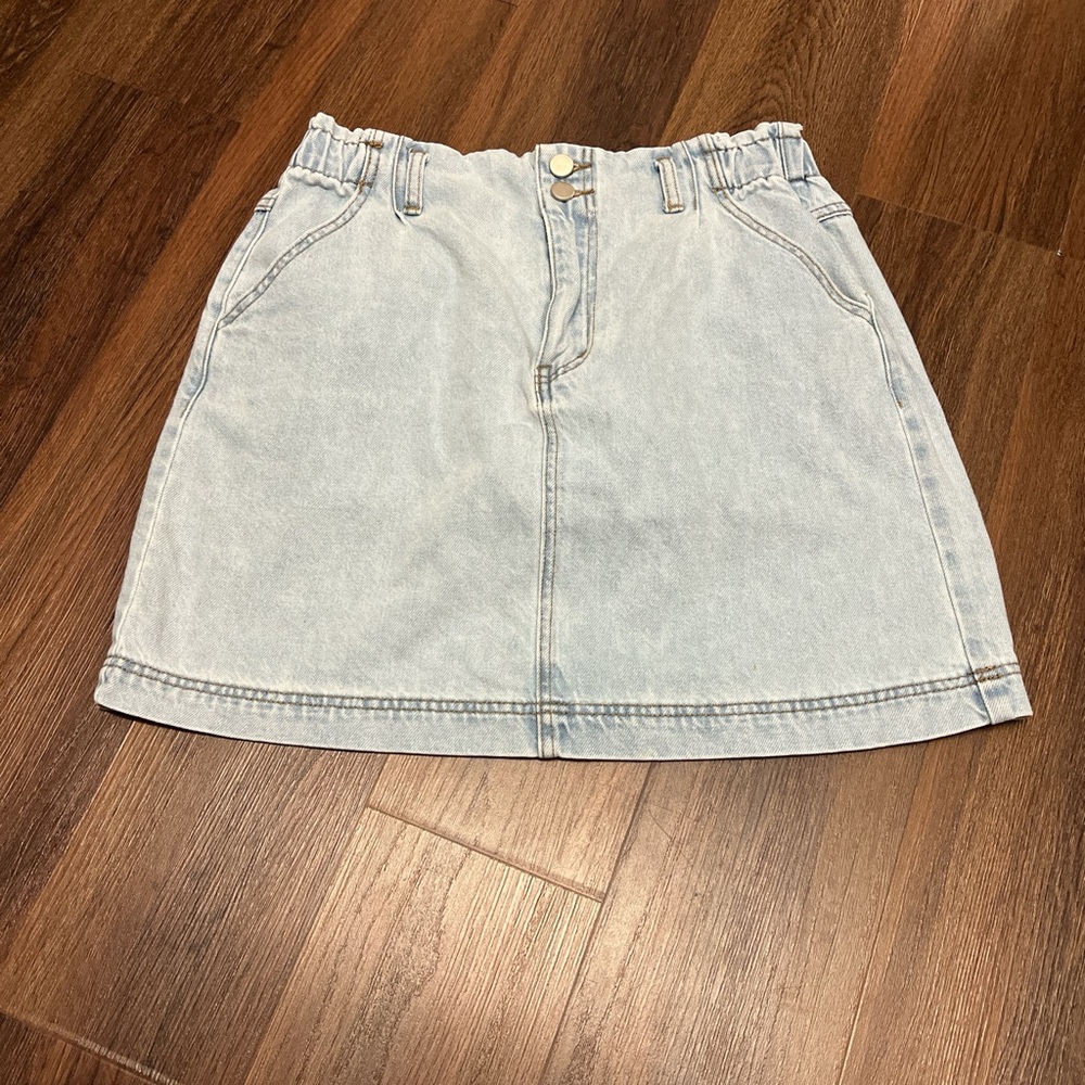 Altar'd State Blue A-Line Mini Skirt Casual
